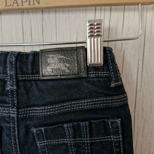 Burberry kids denim jeans like new, dark blue, size 2y, 2 pieces