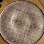 Serving Platter like new, embossed molded glass