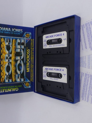 Arcade Force 4 used for Amstrad CPC with Road Runner, Indiana Jones, Gauntlet, MetroCross