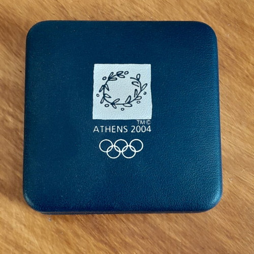 Silver coin 'Athens 2004' new, with case
