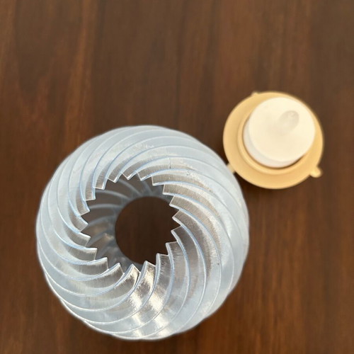 Plastic lamp like new with LED candle