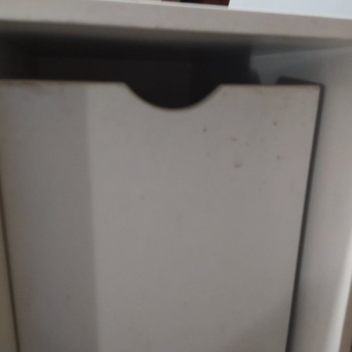 Laundry basket used, large wooden wheeled 130 liters