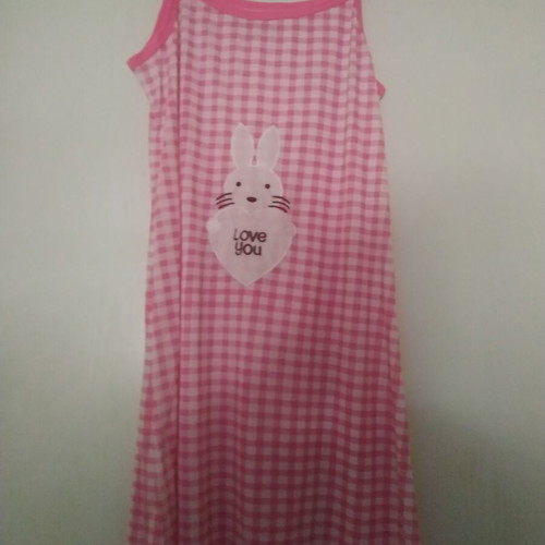 Nightgown new pink with adjustable strap