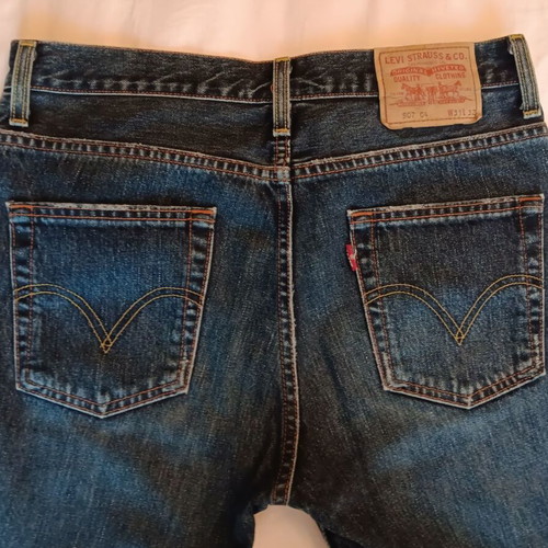 Levis 507 jeans used, size M, blue