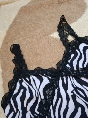 Shein zebra print top like new, size S