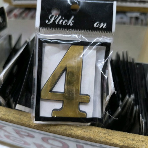 Huge opportunity Clearance. Stickers gold letters / street number signs, small signage plates