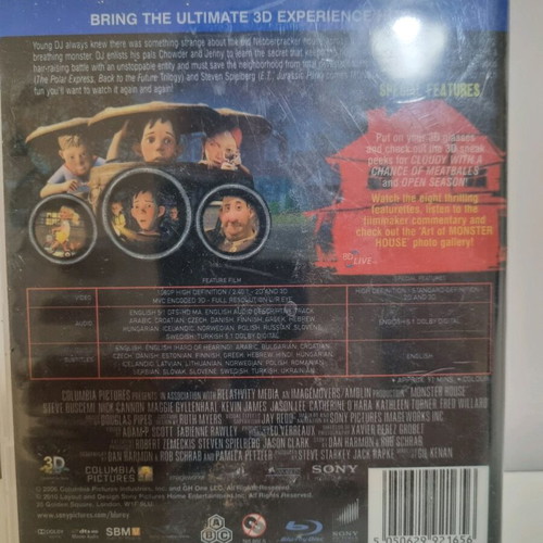 Monster House 3D Blu-Ray animated movie
