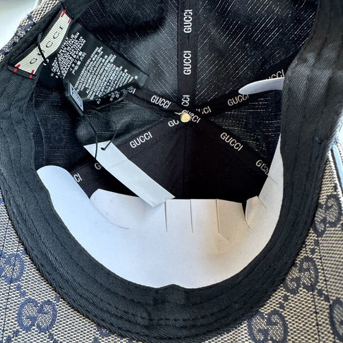 Gucci hat khaki with blue