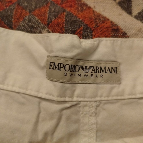 Emporio Armani Swimwear Vintage Bermuda Shorts Medium like new, white green