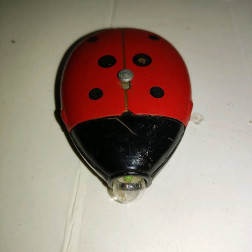 Ladybug flashlight used, metal