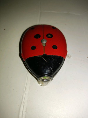 Ladybug flashlight used, metal
