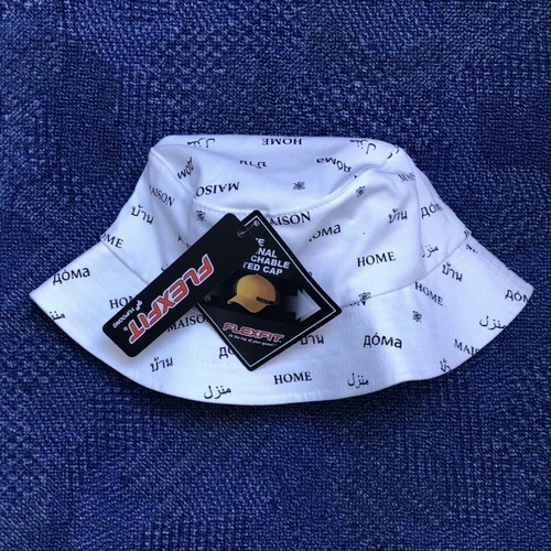 Mister Tee Bucket Hat new, one size, white and red