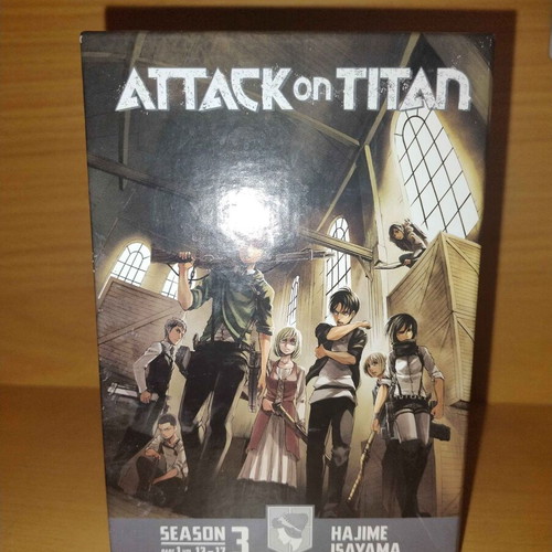 Attack on Titan manga box set volumes 13-17, 5 volumes