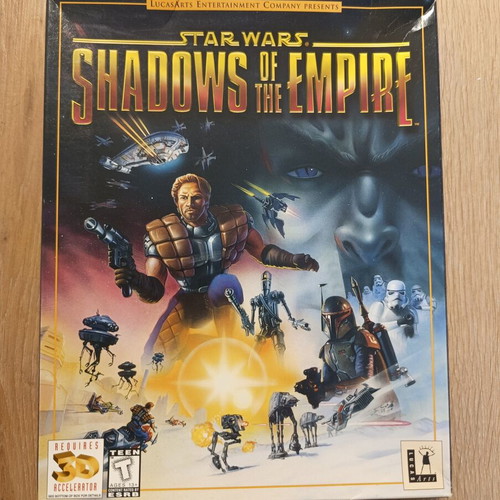 Starwars Shadows of the Empire PC game used, big box edition