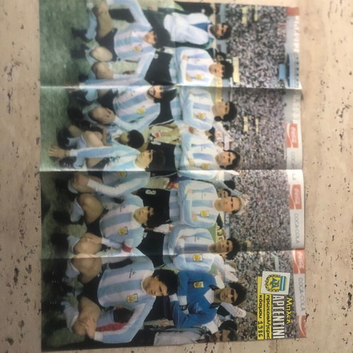 Retro Double Poster "ΜΠΛΕΚ" Argentina vs West Germany 1986 like new