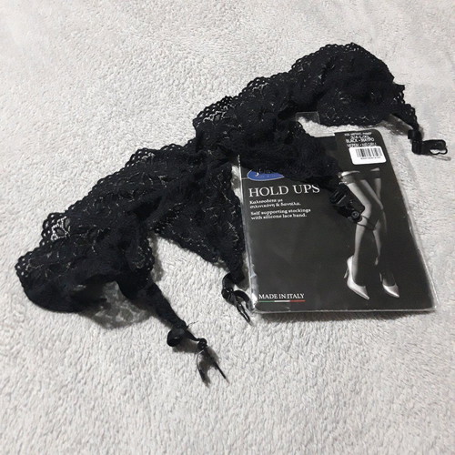 Black Moulin Rouge Garter Belt like new with elegant lace