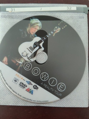David Bowie A Reality Tour DVD, rock