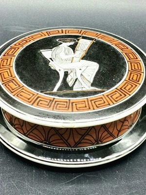Ceramic Pyxis Jewelry Box Kerameikos Athens 1937