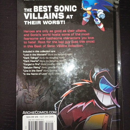 Best of Sonic the Hedgehog Villains Archie comic volume 2 used