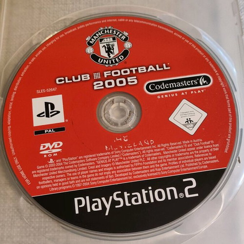 Manchester United Club Football 2005 PS2 used