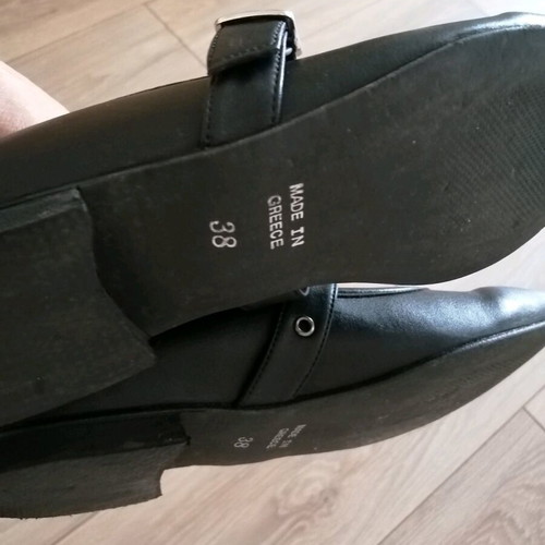 Girls' ballerinas like new, size 37-38, black