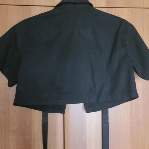 Techwear shirt crop top like new, black, cotton, size S