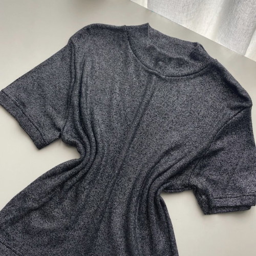 Glamorous party top for women like new, silver