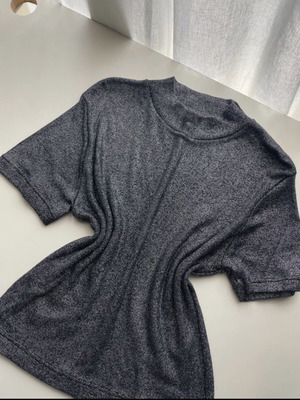 Glamorous party top for women like new, silver