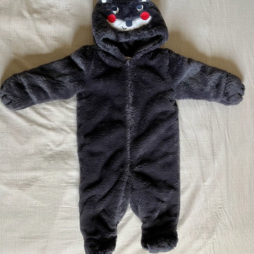 Dpam baby jumpsuit like new, charcoal color