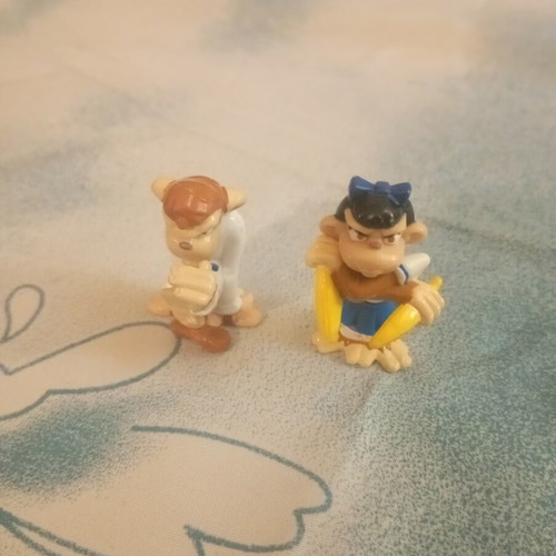 Kinder Monkey's Karate figures used, set