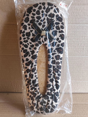 Women's leopard ballerina slippers new, size 40/41