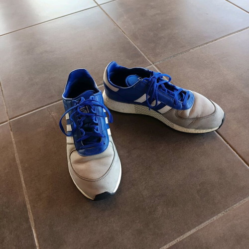 Adidas Originals Marathon Tech sneakers like new, size 46.5, grey/blue