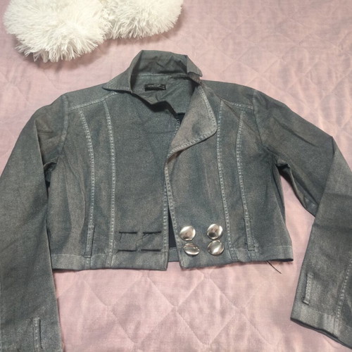 Denim jacket gray medium like new