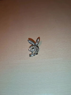 Playboy silver pin like new, silver color