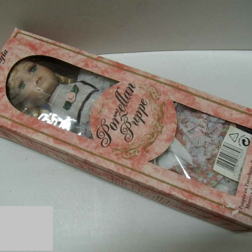 Porcelain doll Nostalgia like new, height 30 cm