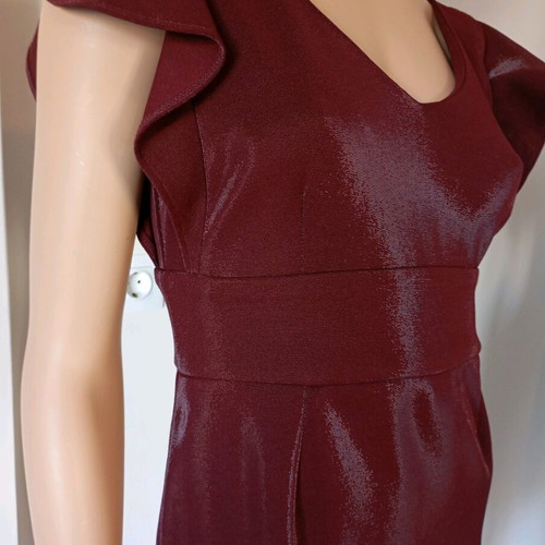 Φόρεμα κοντό καινούργιο, burgundy, one size, ελληνικής βιοτεχνίας