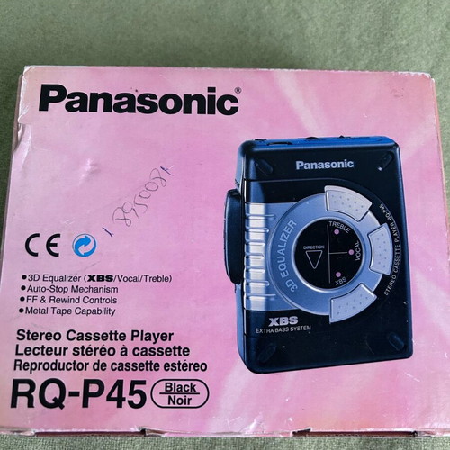 Panasonic Walkman RQ-P45 like new, black stereo cassette player