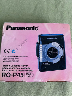 Panasonic Walkman RQ-P45 like new, black stereo cassette player