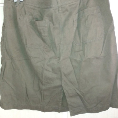 Cotton skirt used Marks & Spencer khaki, size 18