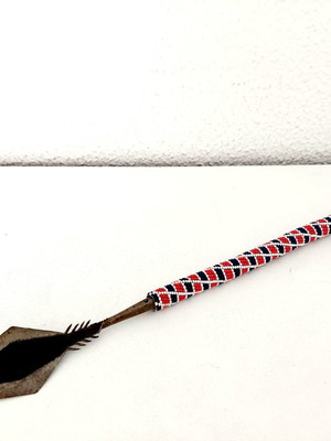 Αφρικανική λόγχη πολεμιστών χειροποίητη αυθεντική