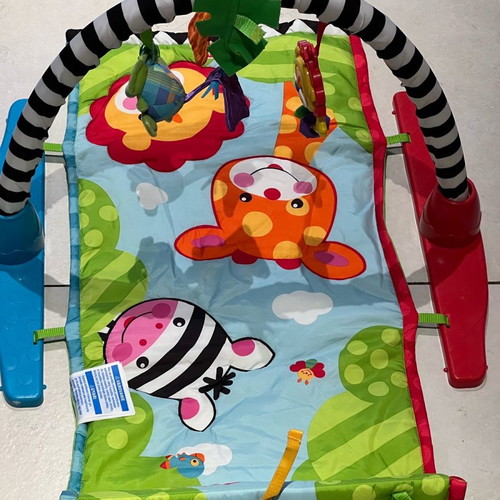 Fisher Price gym used with 2 rattles