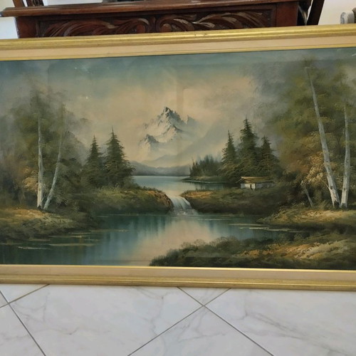 Painting like new, large with dimensions 1.31x0.72