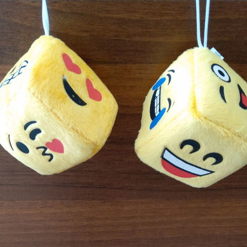 Suction toy faces plush new, 6 cm