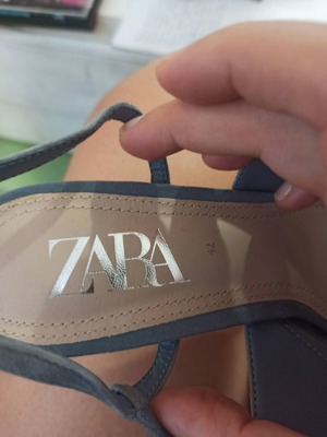 Zara slingback shoes size 42 new blue