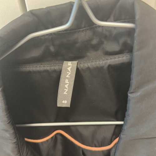 Naf Naf black trench coat size 40, like new, fits small
