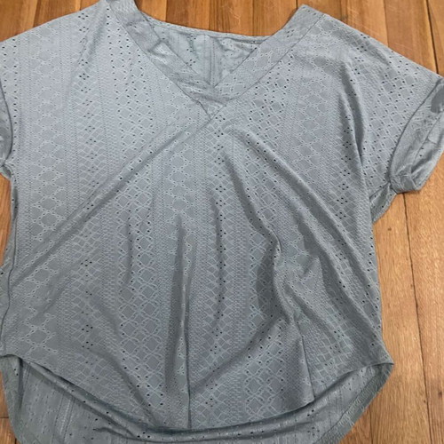 Summer women's blouse used, size L, green