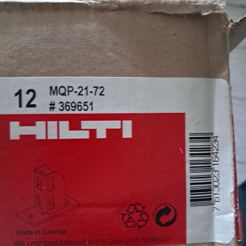Hilti Channel Bearing mqp 21 72 like new