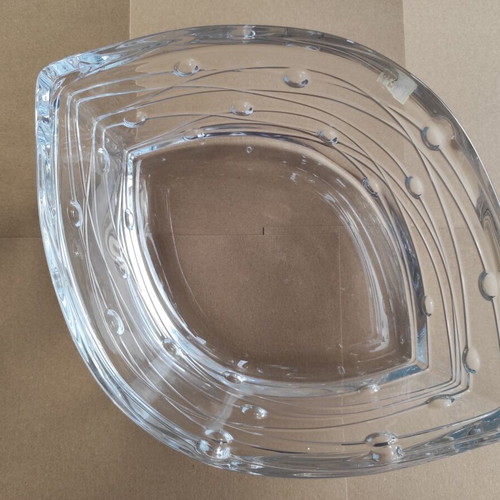 Crystalite Bohemia crystal bowl Labyrinth design