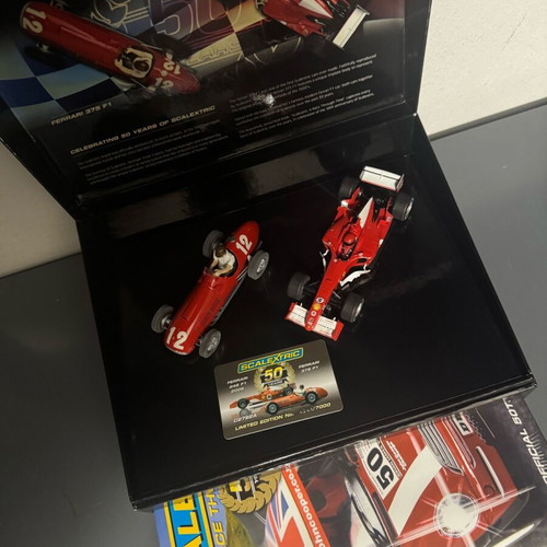 Σετ συλλεκτικά αυτοκίνητα Scalextric Ferrari 375 F1 και 248 F1 καινούργιο