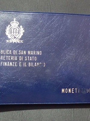 Επίσημη σειρά νομισμάτων Αγίου Μαρίνου 1987, 10 ακυκλοφόρητα νομίσματα με ασημένιο νόμισμα 1000 λιρέτες